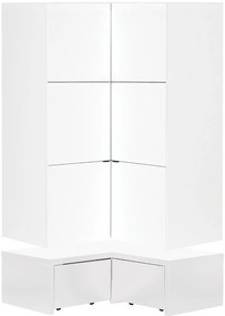 Гардероб Young Ъгъл with drawer-White