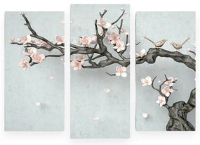 Картини в комплект от 3 бр. Sakura - Wallity
