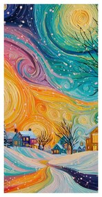 Картина на платно – Коледно утро над селото