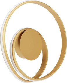 Redo 01-4355 - Димируема LED стенна лампа TORSION LED/30W/230V златна