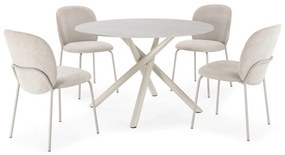 Кръгла трапезна маса с керамичен плот ø 119,5 cm Talia – Marckeric