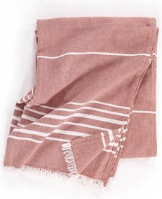 Теракотено памучно одеяло 150x200 cm Solene – Tiseco Home Studio