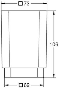 Поставка за четка за зъби Grohe Selection Cube