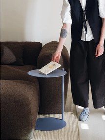 Стоманена кръгла странична масичка 41x40 cm Ande – noo.ma