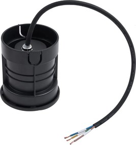 Комплект от 6 модерни наземни прожектора черни GU10 50mm 4-светлинен ефект IP65 - Cellar