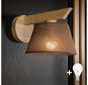 Brilagi - LED  Аплик ANTHONY 1xE14/40W/230V дъб/кафяв