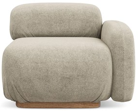 Бежов модул за диван от букле (десен ъгъл) Ailani – Makamii