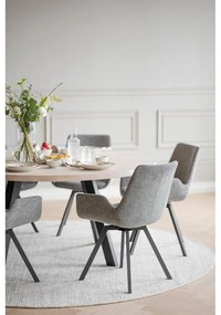 Сиви тапицирани трапезни столове в комплект 2 бр. Norwell – Rowico