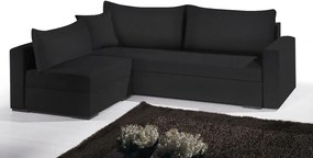 Ъгъл диван Kleio-195φ 140β-Black