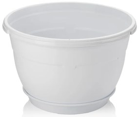 Serinova - Висяща саксия и кука 1.7L бяла (SM01 - 01001)