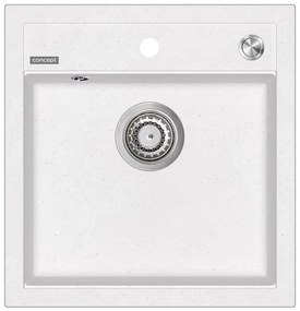 Concept DG00C50WH - Кухненска мивка CUBIS 49 x 51 см, гранит/бяла