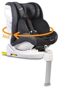Стол за кола 0-36 кг. с Isofix ADMIRAL CANGAROO - черен