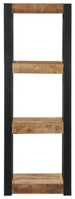 4015935 vidaXL Стенен рафт 35x35x100 cm Масивна груба дървесина Манго