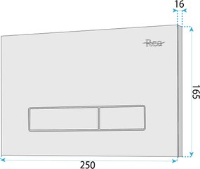 Бутон за тоалетна Rea HD K011A-Q и Slim 024N Gold