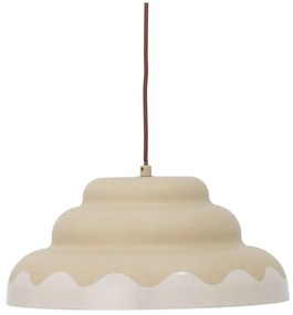 Кремаво висящо осветително тяло с метален абажур ø 40 cm Lacya – Bloomingville