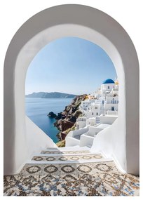 Картина върху стъкло 70x100 cm Oia – Styler