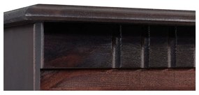 Тъмнокафява витрина от масивен бор 95x35 cm Lisa – Støraa