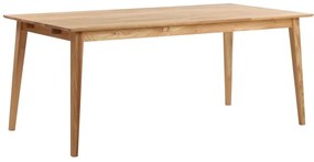 Маса за хранене от естествен дъб , 180 x 90 cm Filippa - Rowico