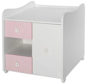 LORELLI Classic Трансформиращо се легло-люлка 190/72 см. MINI MAX БЯЛО/ORCHID PINK