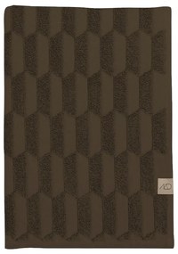 Тъмнокафяви памучни кърпи в комплект от 2 броя 35x55 cm Geo - Mette Ditmer Denmark