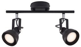 Nordlux - Спот ASLAK 2xGU10/35W/230V черен