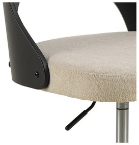 Офис стол в черен и бежов цвят Lucy – Actona