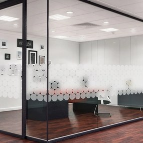 Комплект от 50 матови стикера за стъкло Circle - Ambiance