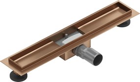Mexen Flat корпус за линеен отвод 60 см, четкана мед - 1C15060