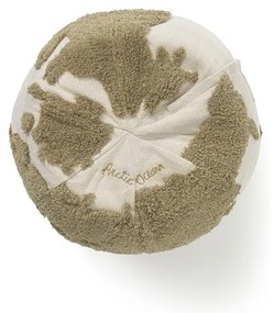 Детски пуф в зелен и кремав цвят World Map – Lorena Canals