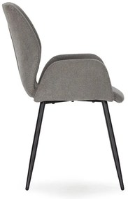 Сиви тапицирани трапезни столове в комплект 2 бр. Ansu – Marckeric