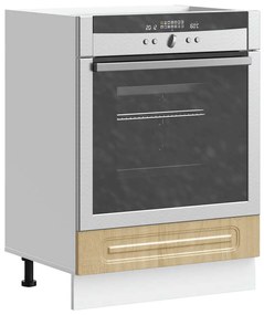 853520 vidaXL Шкаф за фурна, Kalmar, дъб сонома, инженерно дърво