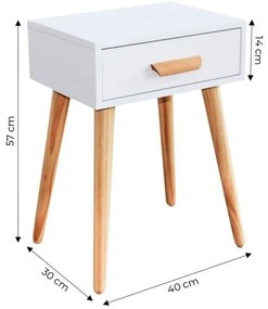 Модерно нощно шкафче ModernHome