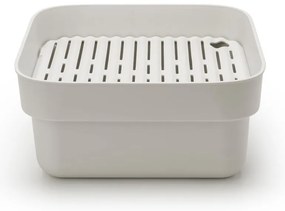 Светлосива пластмасова Купа за миене на съдове с отвор за отцеждане SinkSide – Brabantia