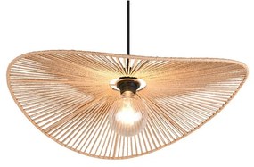 Матово черно висящо осветително тяло ø 58 cm Laurine – Trio