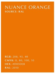 Оранжева LED затъмняваща се стенна лампа ø 15 cm Asteria Wall Long – UMAGE