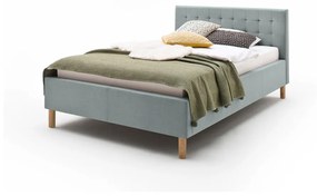 Сиво синьо двойно легло , 140 x 200 cm Malin - Meise Möbel