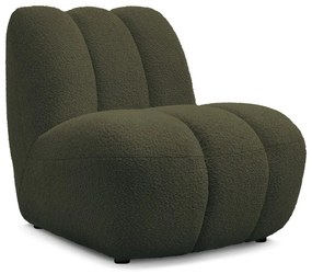 Зелено кресло от прежда с примки от букле Janissaire – Bobochic Paris