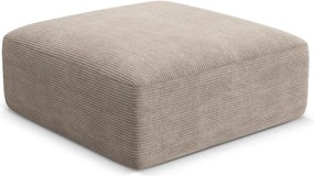 Светлокафява табуретка от рипсено кадифе Campi – Cosmopolitan Design