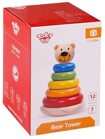 Tooky Toy - Дървена низанка, Мече TKF004