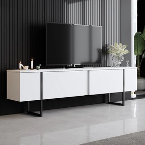 ТВ шкаф Luxe, цвят Бял Черен