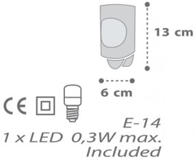 Гнездо за светлина Ango Moon LED-Light blue