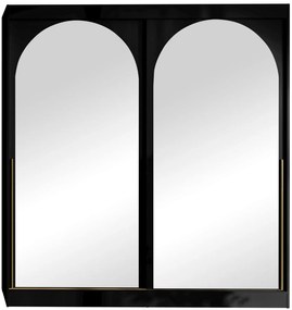 Гардероб Модин плъзгащ-черен-дължина: 200 см