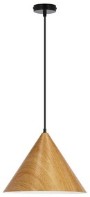 Кафява висяща лампа с метален абажур ø 32 cm Dunca - Candellux Lighting