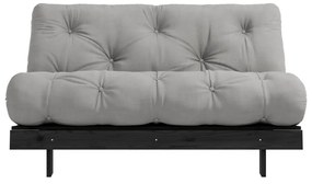 Сив разтегателен диван 140 cm Roots Black Night – Karup Design