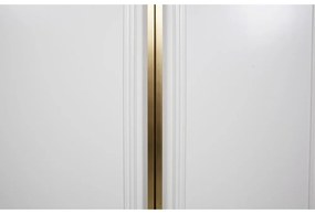 Светлосив гардероб от масивен бор 110x215x62 cm Organize – WOOOD