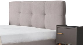 Тапицирано легло Famous-Gkri Anoixto-110 x 200-Χωρίς μηχανισμό ανύψωσης