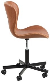 Кафяв офис стол в цвят коняк Batilda - Actona