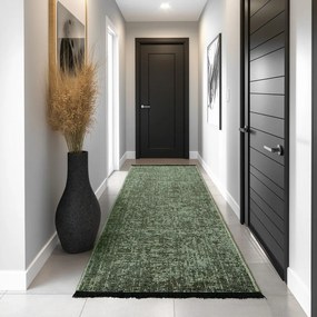 Зелена пътека подходяща за пране 80x250 cm Space 1900 – Ayyildiz Carpets