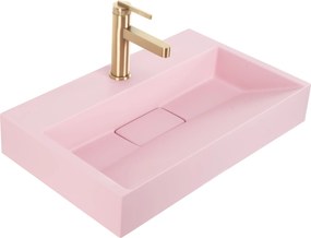 Умивалник МРАМОРЕН КОМПОЗИТ Rea GOYA PINK 50CM