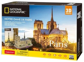 Cubic Fun - Пъзел 3D National Geographic Paris Notre Dame De Paris 128 части